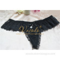 # T941 2016 New Arrival Lace Sexy Women's G String Ruffle Panty